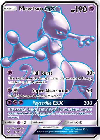 Mewtwo GX (72/73) [Sun & Moon: Shining Legends]