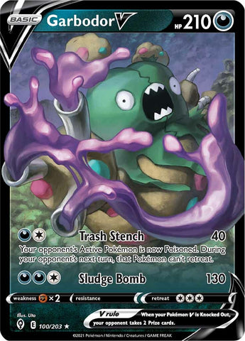 Garbodor V (100/203) [Sword & Shield: Evolving Skies]