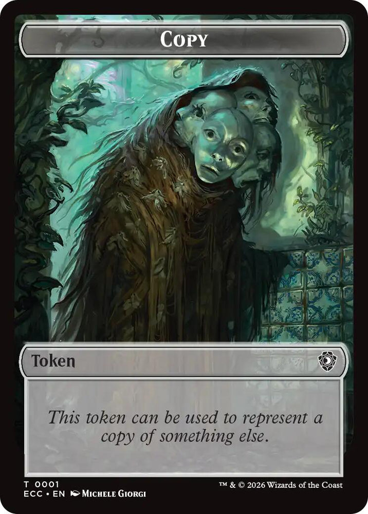 Copy // Elemental (0002) Double-Sided Token [Lorwyn Eclipsed Tokens]