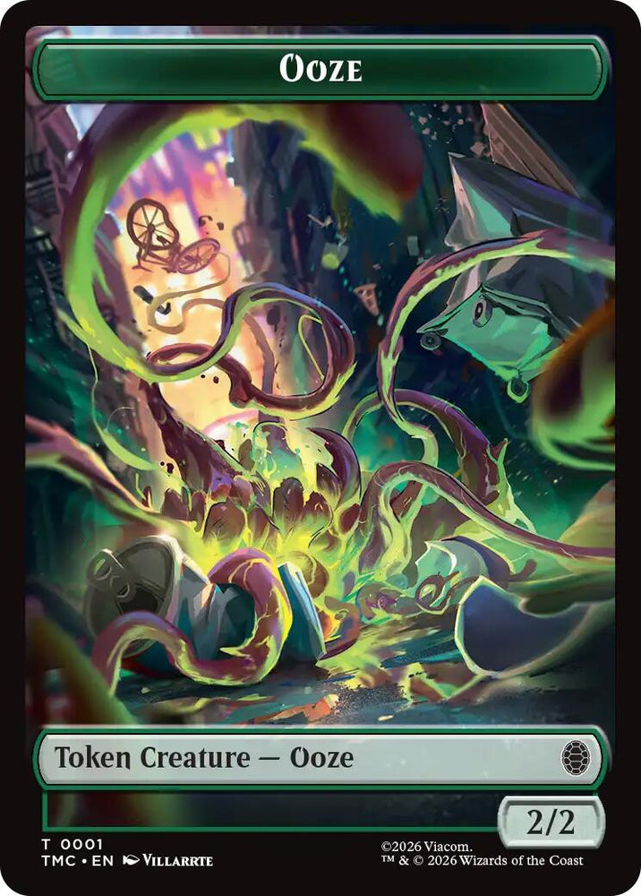Ooze // Clue Double-Sided Token [Teenage Mutant Ninja Turtles Commander Tokens]
