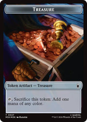 Treasure (027) // Rogue (025) Double-Sided Token (Surge Foil) [Marvel Super Heroes Commander Tokens]