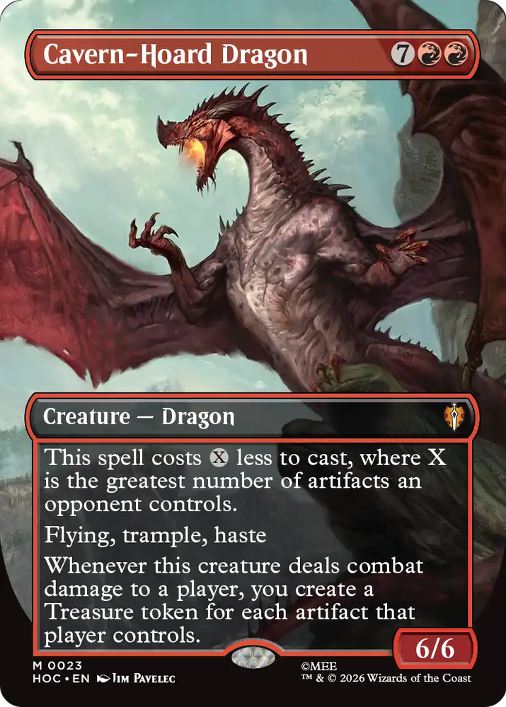 Cavern-Hoard Dragon (Borderless) [The Hobbit: Eternal-Legal]