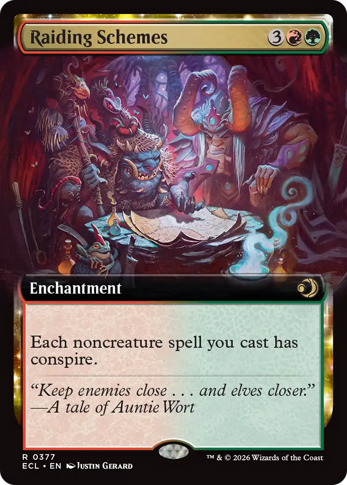Raiding Schemes (Extended Art) [Lorwyn Eclipsed]